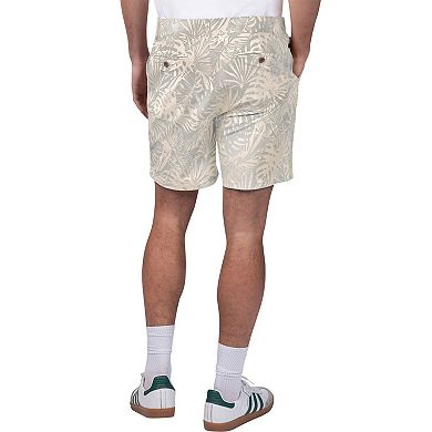 Men's Margaritaville Gray Miami Dolphins Sandwashed Monstera Print Amphib Shorts