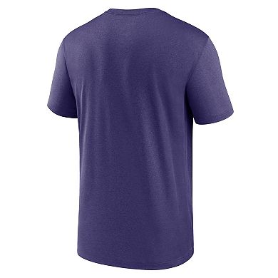 Men's Nike Purple Baltimore Ravens Legend Wordmark Performance T-Shirt