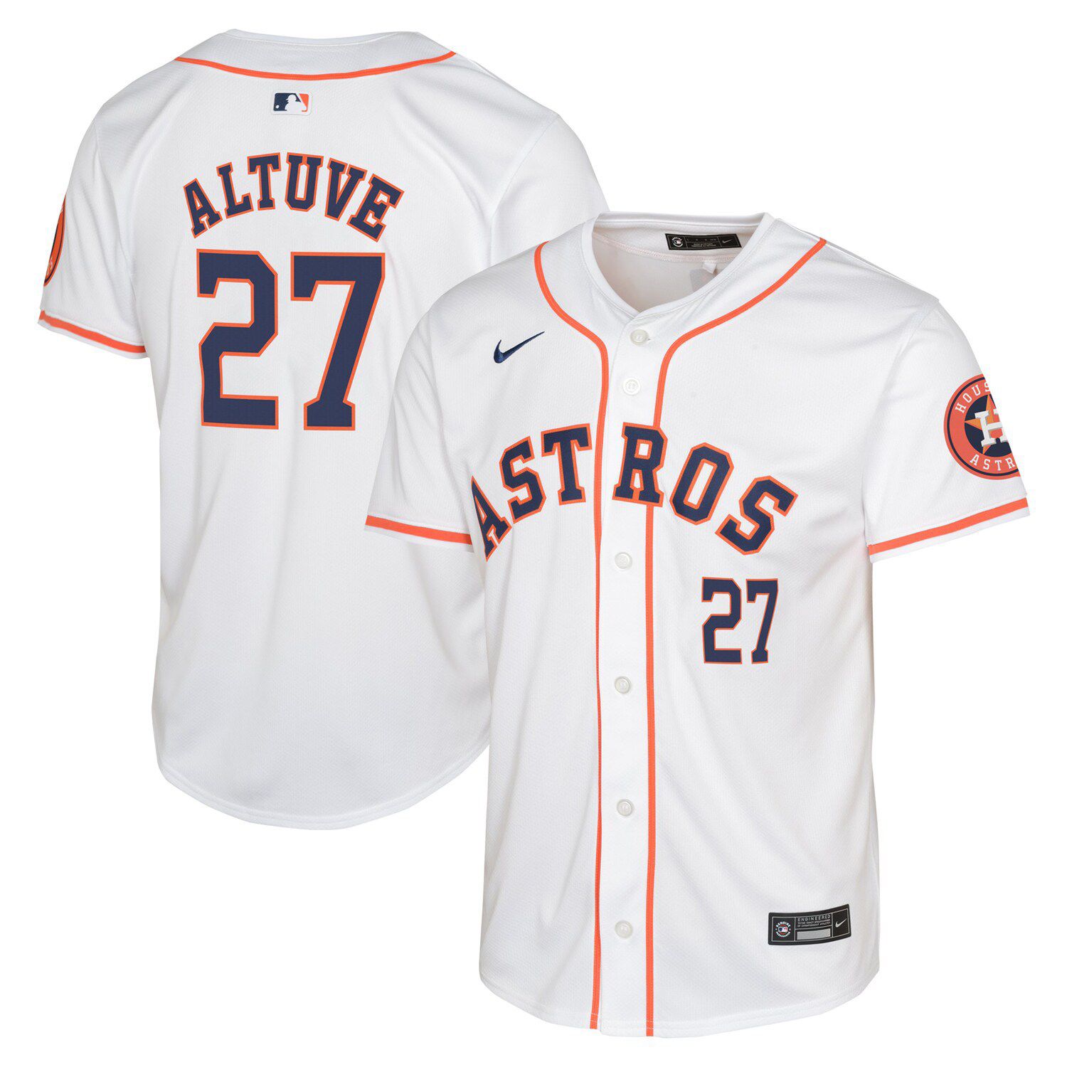 Nike Houston Texans No27 Jose Altuve White Youth Stitched NFL Vapor Untouchable Limited Jersey