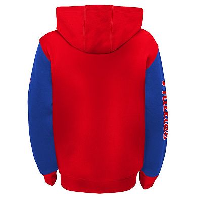Youth Fanatics Branded Red/Royal Philadelphia Phillies Postcard Full-Zip Hoodie Jacket