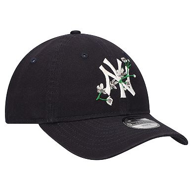 Youth New Era Navy New York Yankees Game Day Bloom 9TWENTY Adjustable Hat