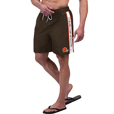 Men's G-III Sports by Carl Banks Brown Cleveland Browns Streamline Volley Swim Shorts