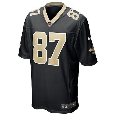 Men's Nike Foster Moreau Black New Orleans Saints Game Jersey
