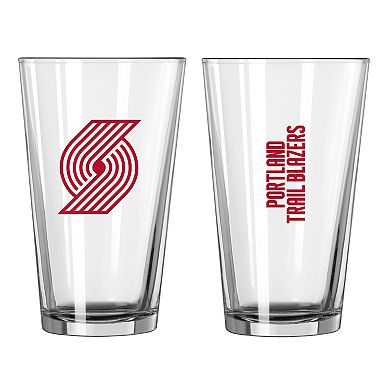 Portland Trail Blazers 16oz. Team Wordmark Game Day Pint Glass
