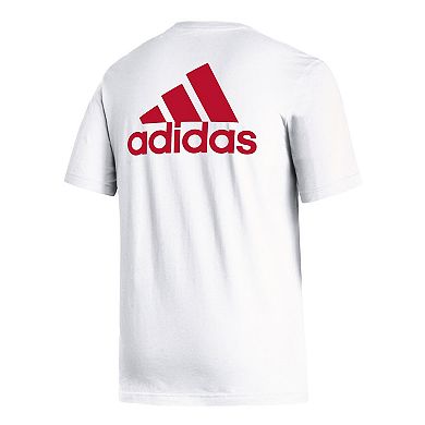 Men's adidas White Manchester United Crest T-Shirt