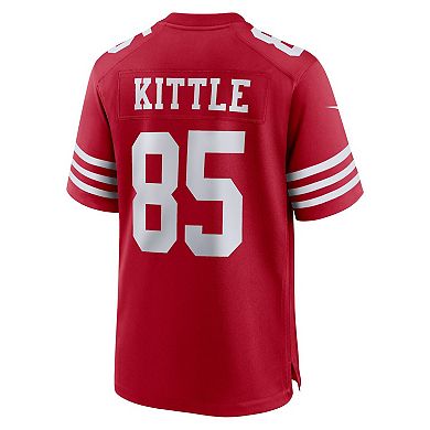 Men's Nike George Kittle Scarlet San Francisco 49ers Super Bowl LVIII Game Jersey