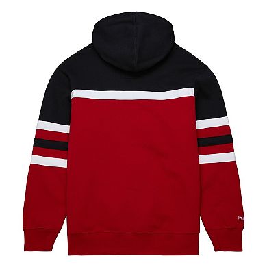 Men's Mitchell & Ness Red/Black Portland Trail Blazers Head Coach Pullover Hoodie