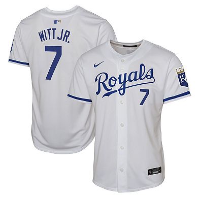 Youth Nike Bobby Witt Jr. White Kansas City Royals Home Limited Player Jersey