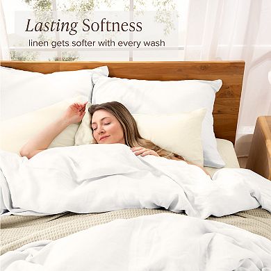 Bare Home Linen Duvet Cover Set