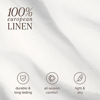 Bare Home Linen Duvet Cover Set