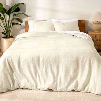 Bare Home Linen Duvet Cover Set