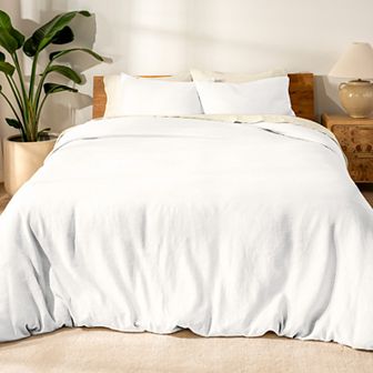 Bare Home Linen Duvet Cover Set