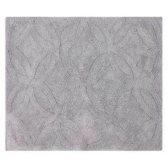 Arch Bath Rug Cotton Non Skid Back - 24x40", Silver