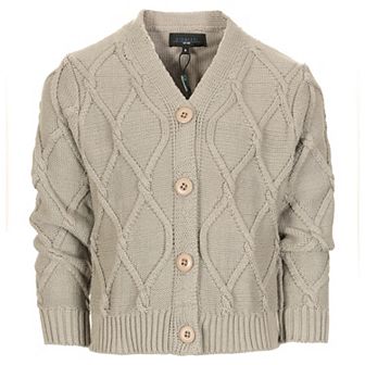 Gioberti Boy's Knitted V-neck Button Up Cardigan Sweater