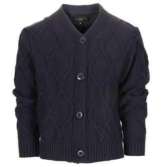 Gioberti Boy's Knitted V-neck Button Up Cardigan Sweater