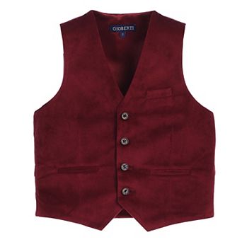 Gioberti Boy's Velvet Formal Suit Vest