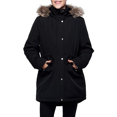 Women's Rokka&rolla Faux-fur Lined Parka Jacket With Hood