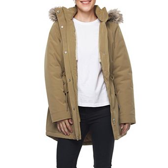 Women's Rokka&rolla Faux-fur Lined Parka Jacket With Hood