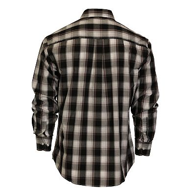 Gioberti Men's Long Sleeve Plaid Shirt