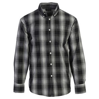 Gioberti Men's Long Sleeve Plaid Shirt
