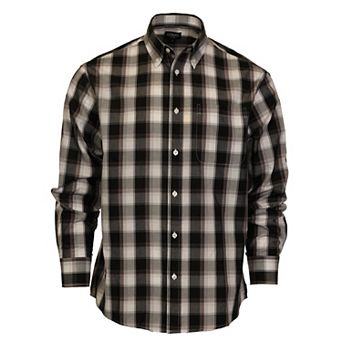 Gioberti Men's Long Sleeve Plaid Shirt