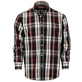 Gioberti Men's Long Sleeve Plaid Shirt