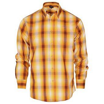 Gioberti Men's Long Sleeve Plaid Shirt