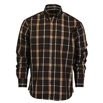 Gioberti Men's Long Sleeve Plaid Shirt