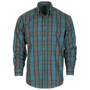 Gioberti Men's Long Sleeve Plaid Shirt