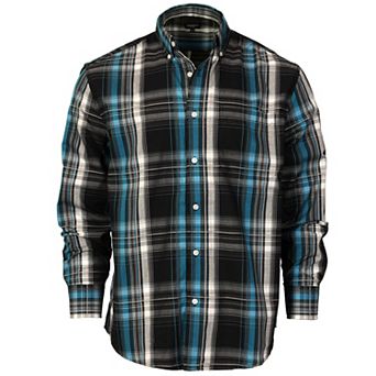 Gioberti Men's Long Sleeve Plaid Shirt