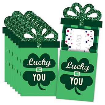 Big Dot Of Happiness St. Patrick's Day Money Gift Card Sleeves Nifty Gifty Card Holders 8 ct