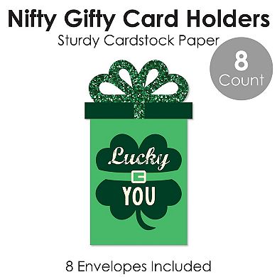 Big Dot Of Happiness St. Patrick's Day Money Gift Card Sleeves Nifty Gifty Card Holders 8 Ct