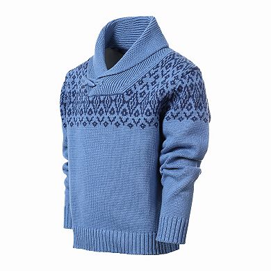 Gioberti Boy's 100% Cotton Pullover Knitted Sweater With Toggle Button Closure