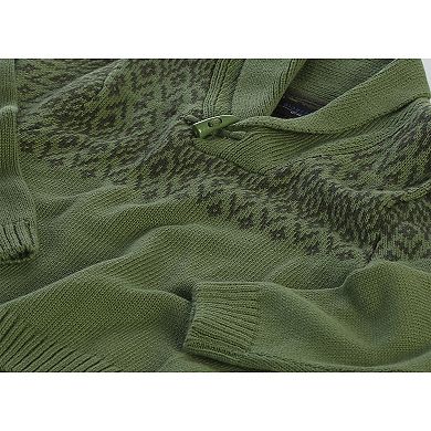 Gioberti Boy's 100% Cotton Pullover Knitted Sweater With Toggle Button Closure