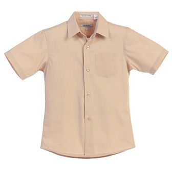 Gioberti Kid's Short Sleeve Solid Dress Shirt