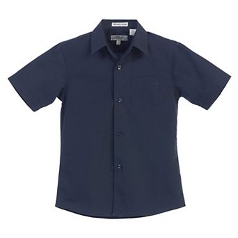 Gioberti Kid's Short Sleeve Solid Dress Shirt