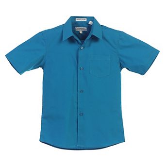 Gioberti Kid's Short Sleeve Solid Dress Shirt