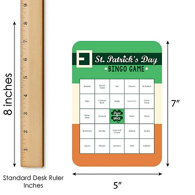 Big Dot Of Happiness St. Patrick's Day - Bar Bingo Cards & Markers - Party Bingo Game - 18 Ct
