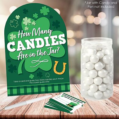 Big Dot Of Happiness Shamrock St. Patrick's Day How Many Candies Candy Guessing Game