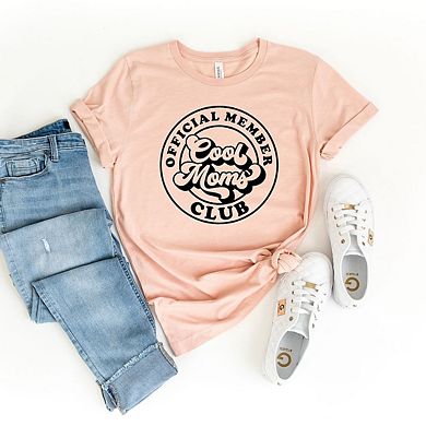 Official Member Cool Moms Club Short Sleeve Graphic Tee