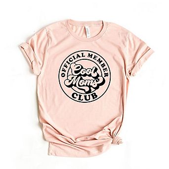 Official Member Cool Moms Club Short Sleeve Graphic Tee