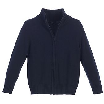 Gioberti Boy's Knitted Full Zipper 100% Cotton Cardigan Sweater