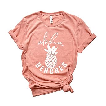 Aloha Beaches Pineapple Short Sleeve Graphic Tee