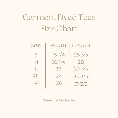 Mama Flowers Circle Garment Dyed Tees