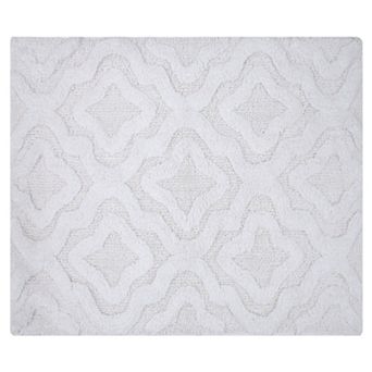 Link Bath Rug Cotton Non Skid Back - 17x24", White