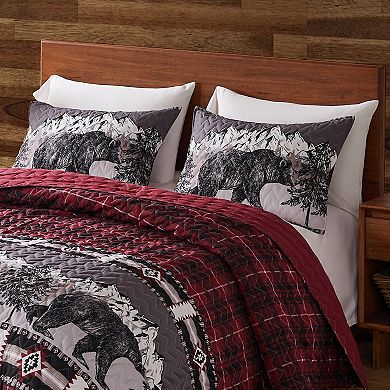 Greenland Home Timberline Sham - Standard 20x26", Red
