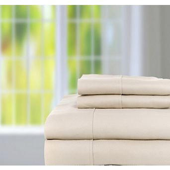 1000 Thread Count Herringbone Sateen Sheet Set - 4 pc - Queen 60x80", Ash