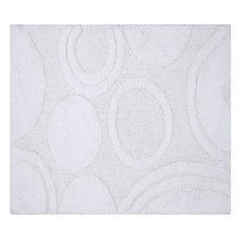 Orbit Bath Rug Cotton Non Skid Back - 24x40", White