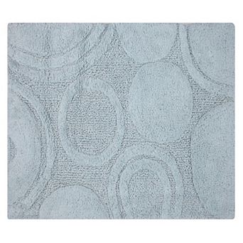 Knightsbridge Orbit Bath Rug Cotton Non Skid Back