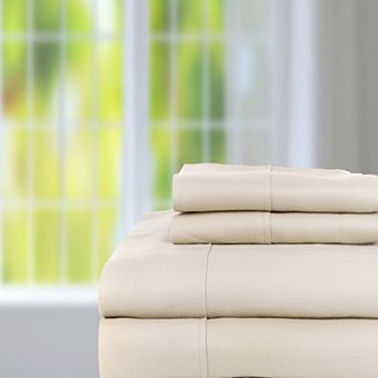 600 Thread Count Jacquard Herringbone Sheet - 4 pc Set - Queen, Ash